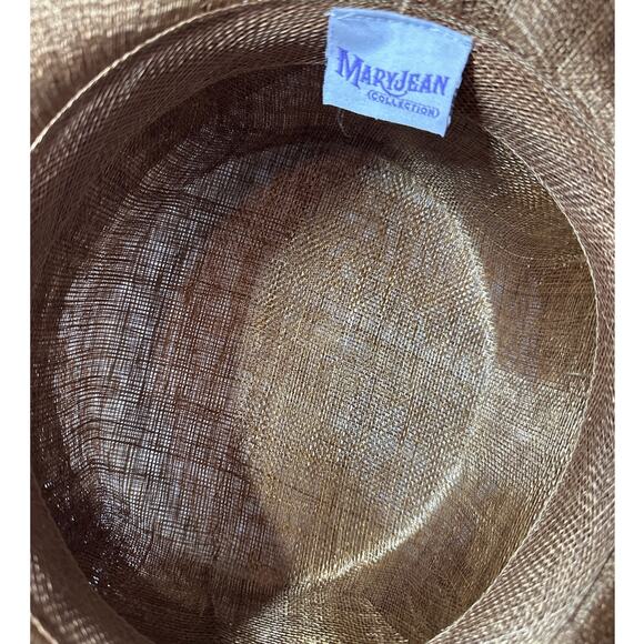 Wide Brim Dress Hat Bow Accent Derby Tea Party Church Mary Jean Collection NIB main image 5